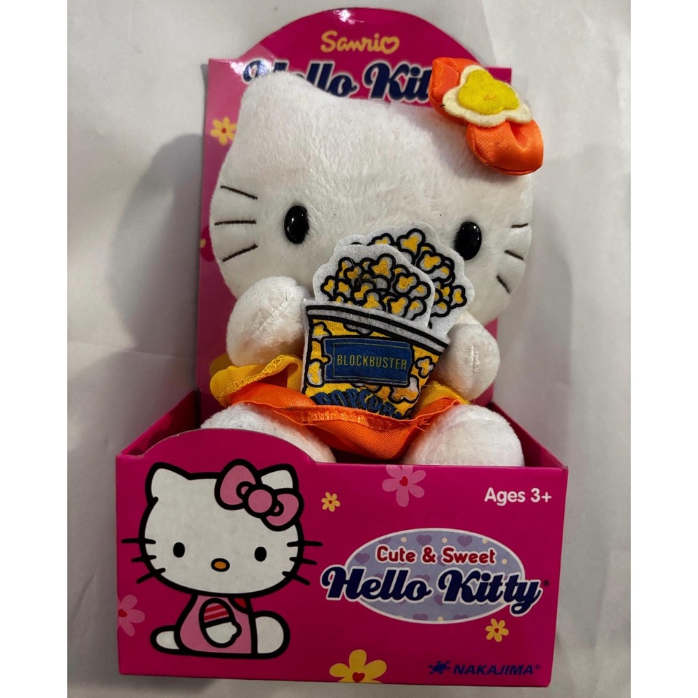 Vintage 2003 Hello Kitty Cute and Sweet Sanrio Blockbuster video popcorn new